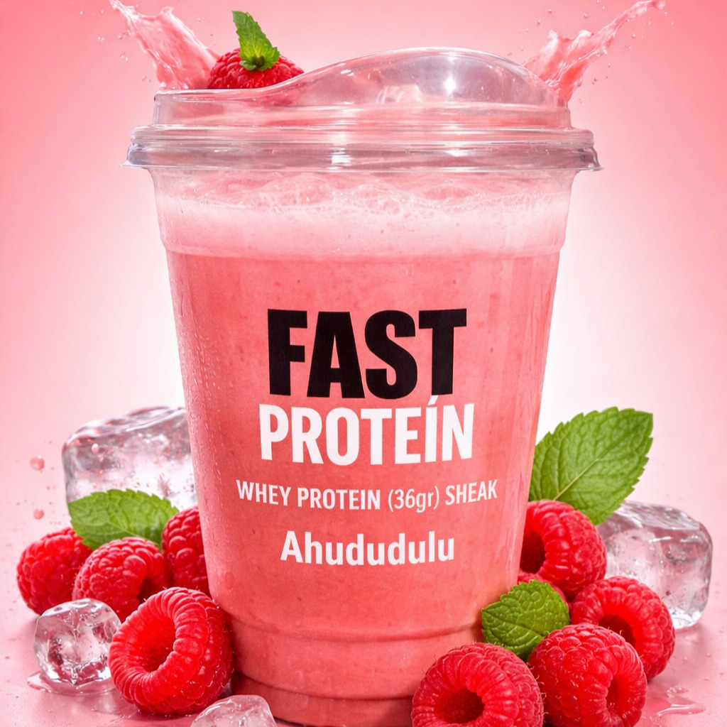 Fast Ahududulu Protein Shake