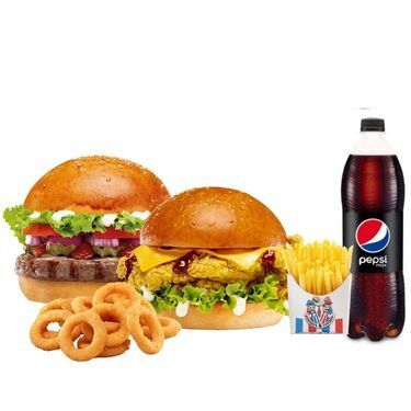Super Mix Burger Menü (2 Kişilik)