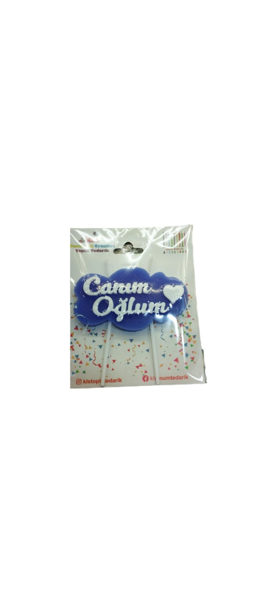 Canım Oğlum Yazılı Mum