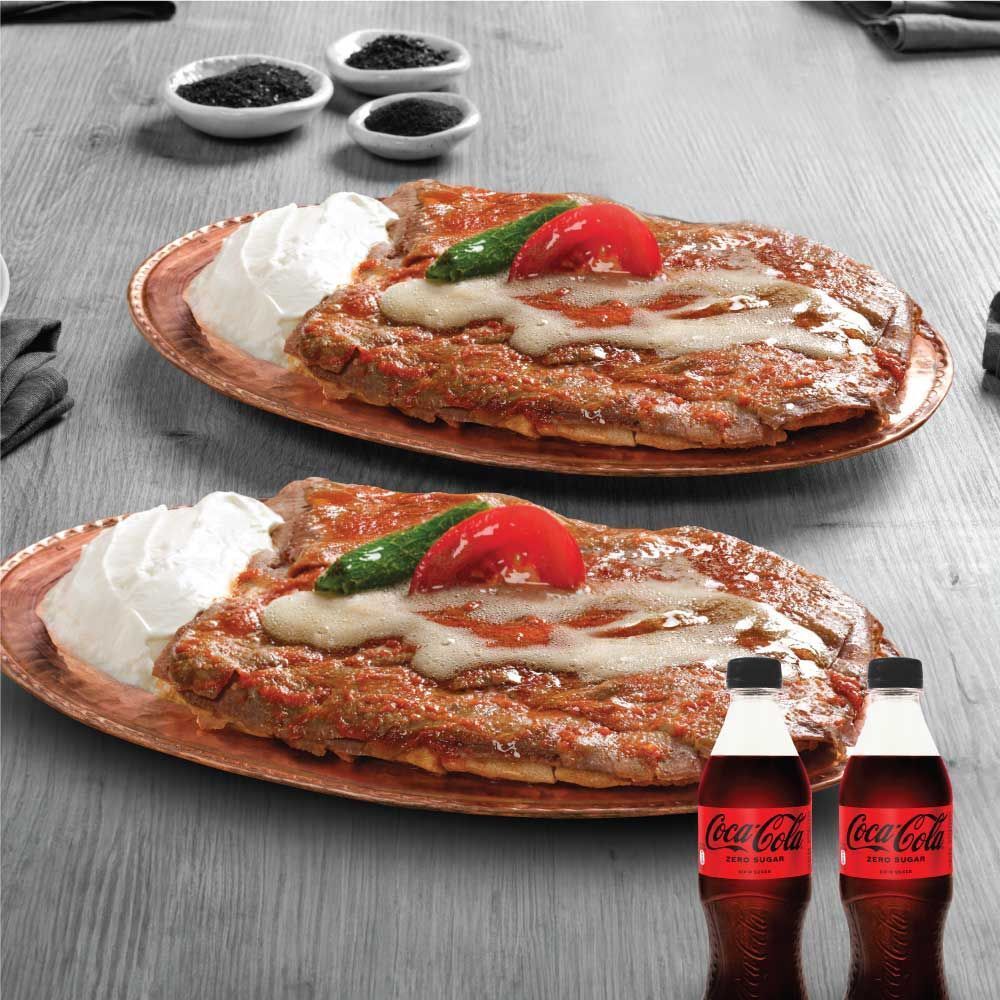 2 Porsiyon HD İskender + 2 Coca Cola