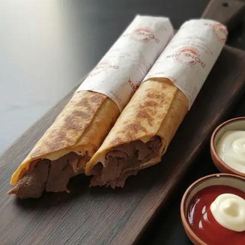 Kaşarlı Mega Et Döner Dürüm