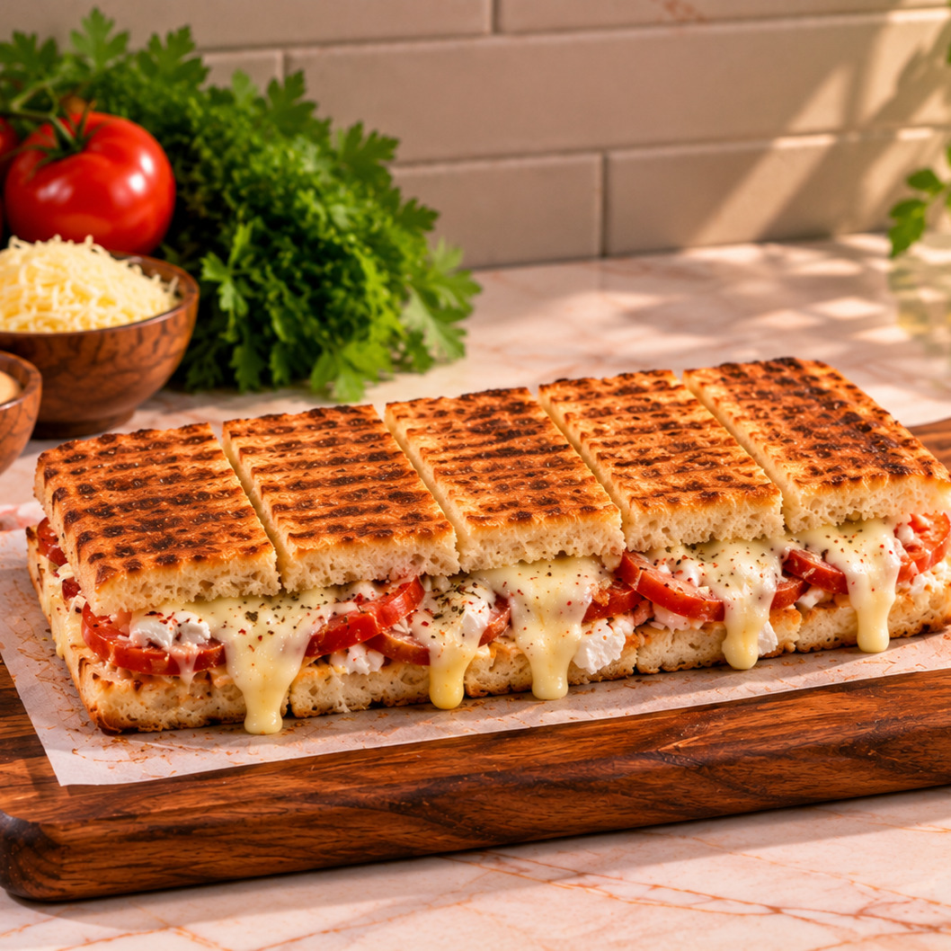 Domatesli Peynirli Tost