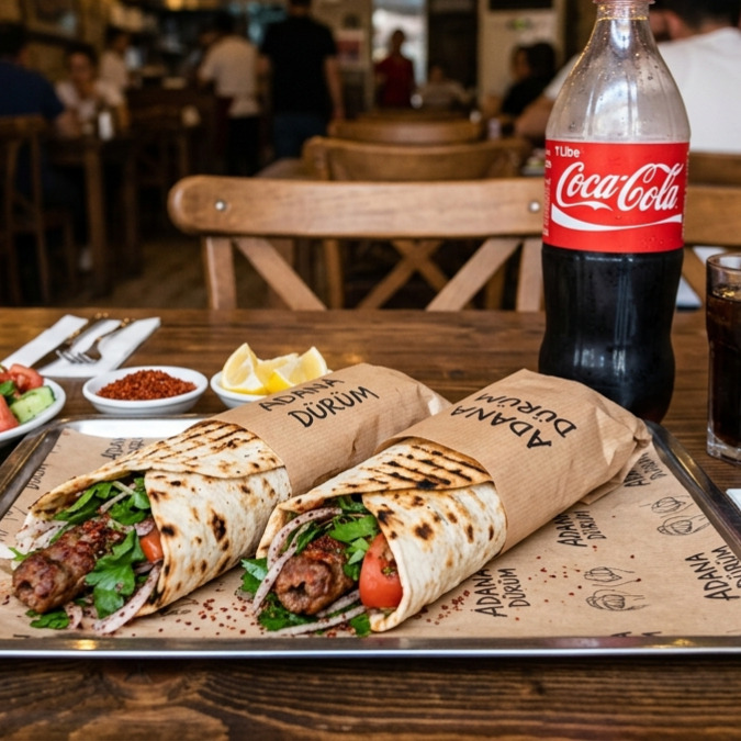 2 Adana Dürüm + Litre Kola