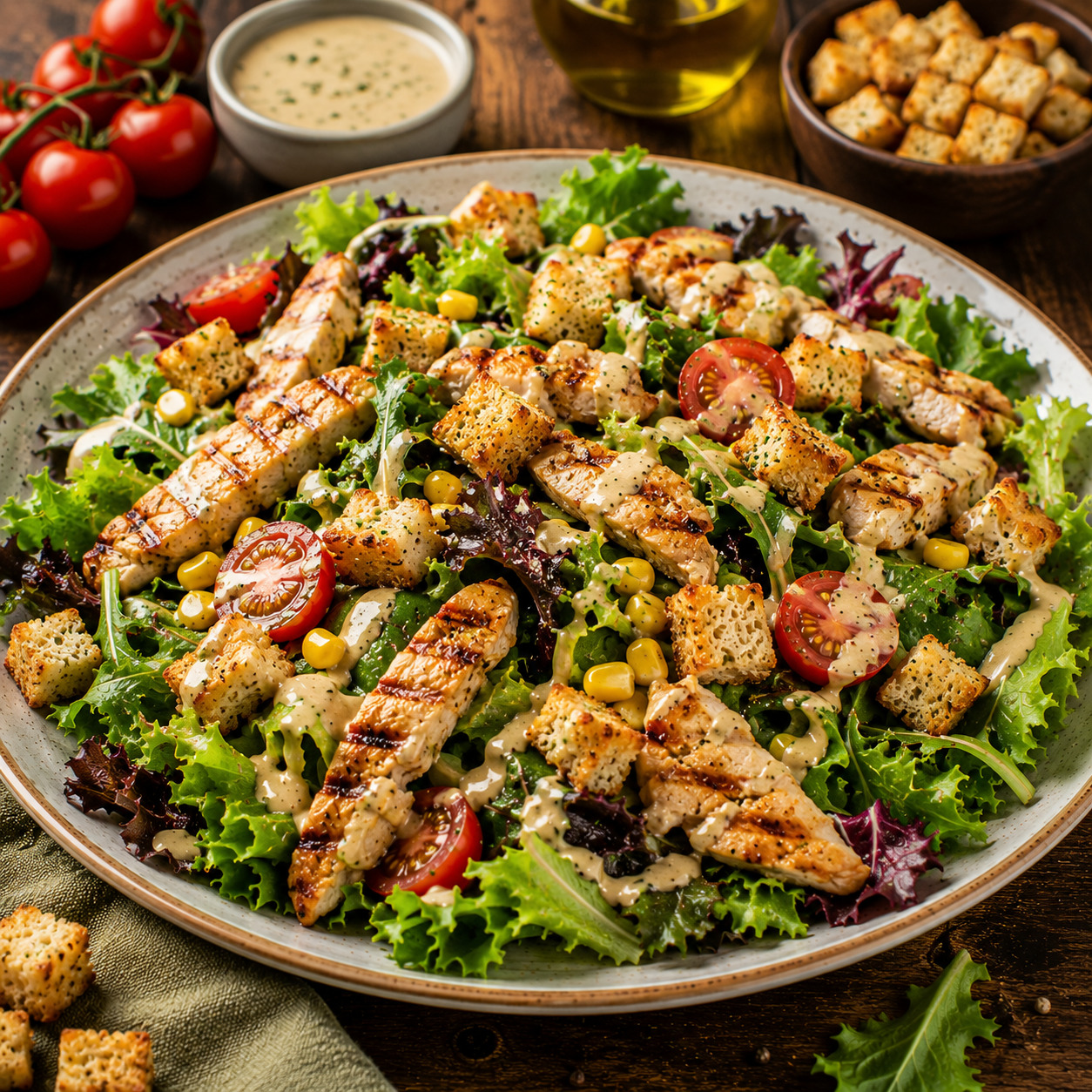 Izgara Tavuklu Salata