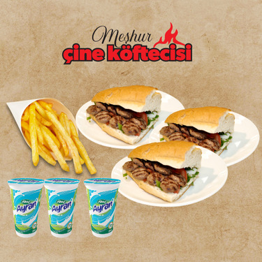 Köfte Cips Menü ( 3 kişilik)