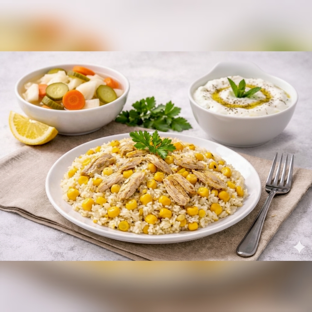 Tavuklu Mısırlı Pilav Menü 9