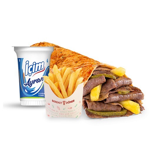Et Döner Dürüm Menü (M)
