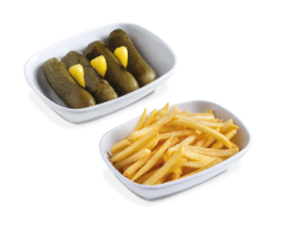 Patates Kızartması ve Turşu