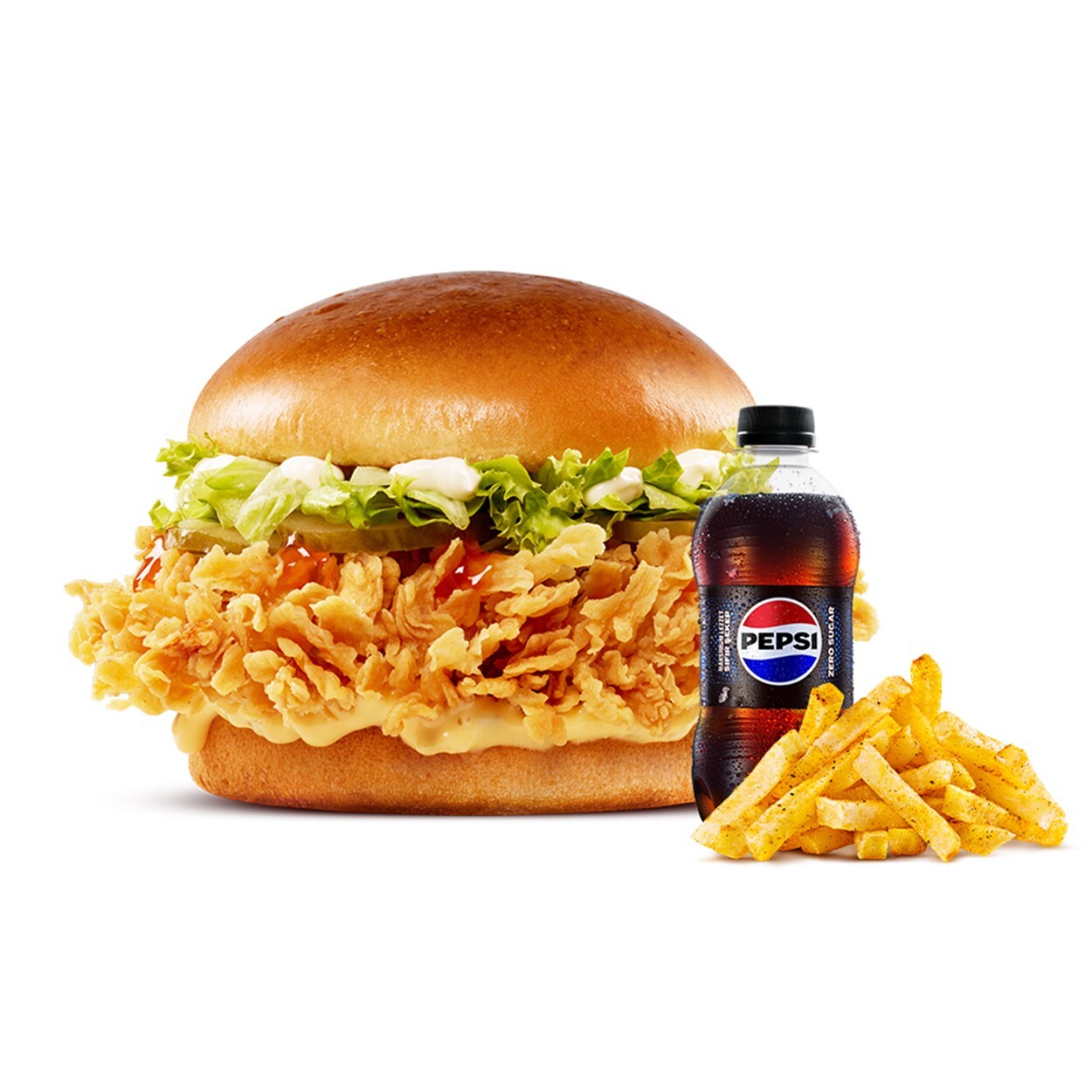 Hot Sweet Chicken Burger Menü