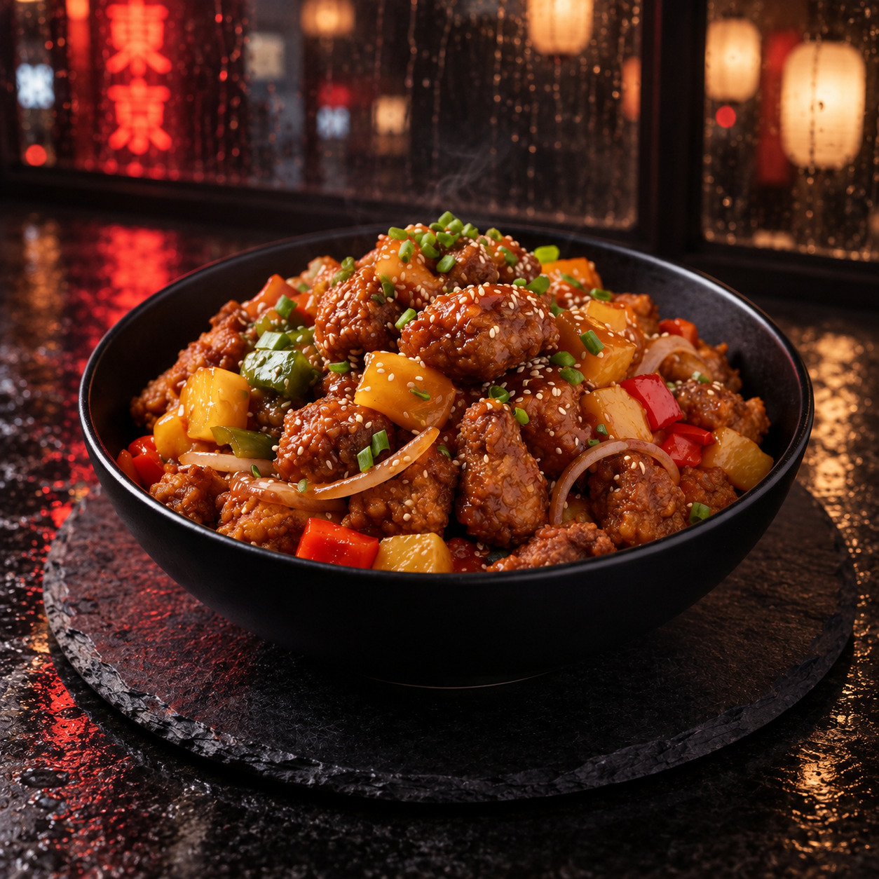 Tatlı Ekşi Soslu Dana Eti - Beef with Sweet Sour Sauce
