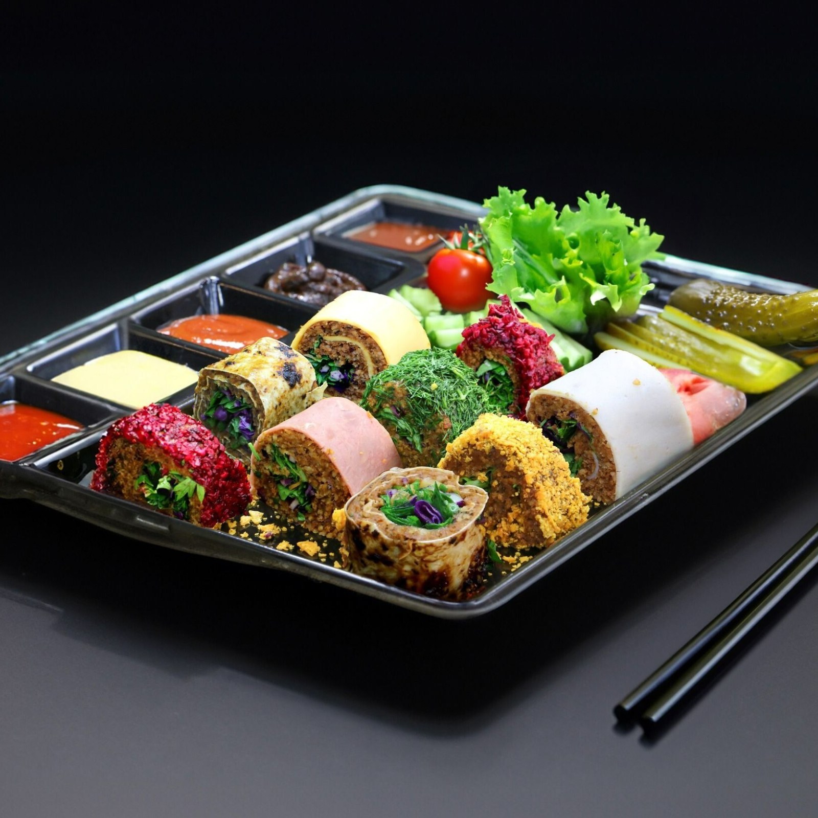 Mix Sushi Rolls Çiğ Köfte (2 Kişilik) 4 Farklı Çeşit