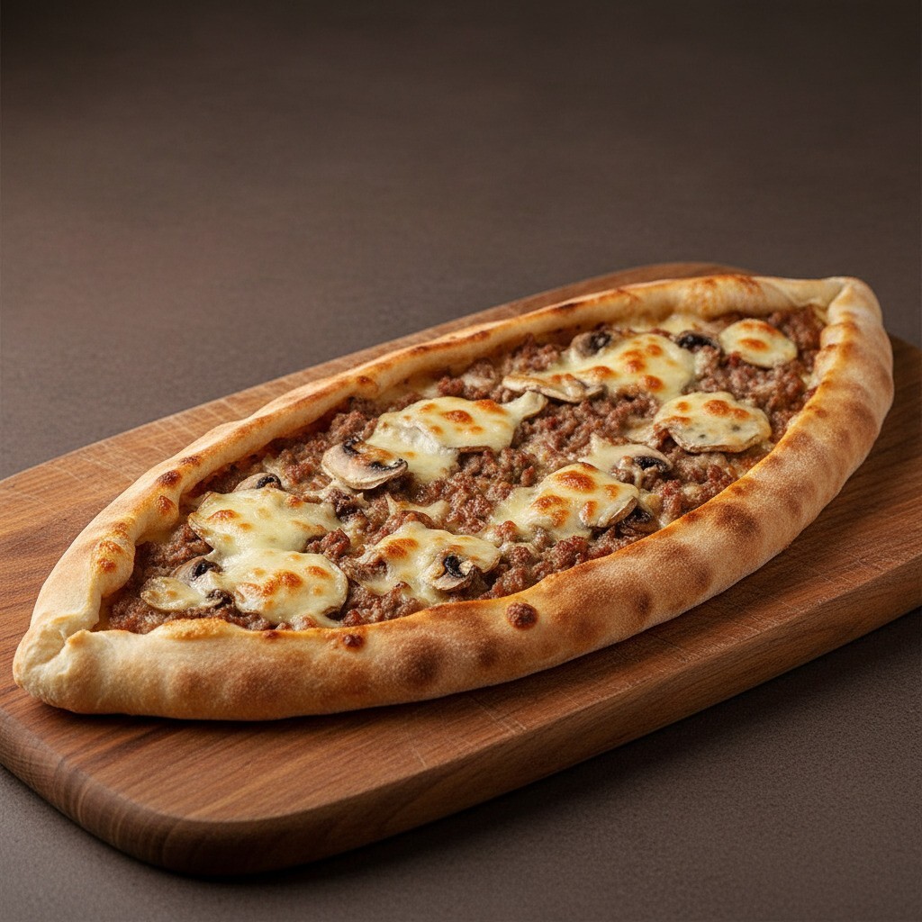 Kıymalı Kaşarlı Pide