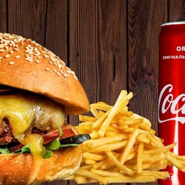 Mushroom & Cheese Burger Menü