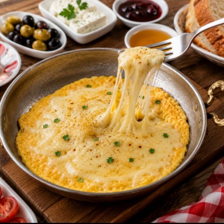 Sahanda Kaşarlı Omlet