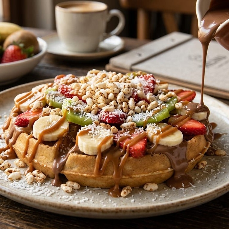 kovada Çikolata Aşkı Waffle