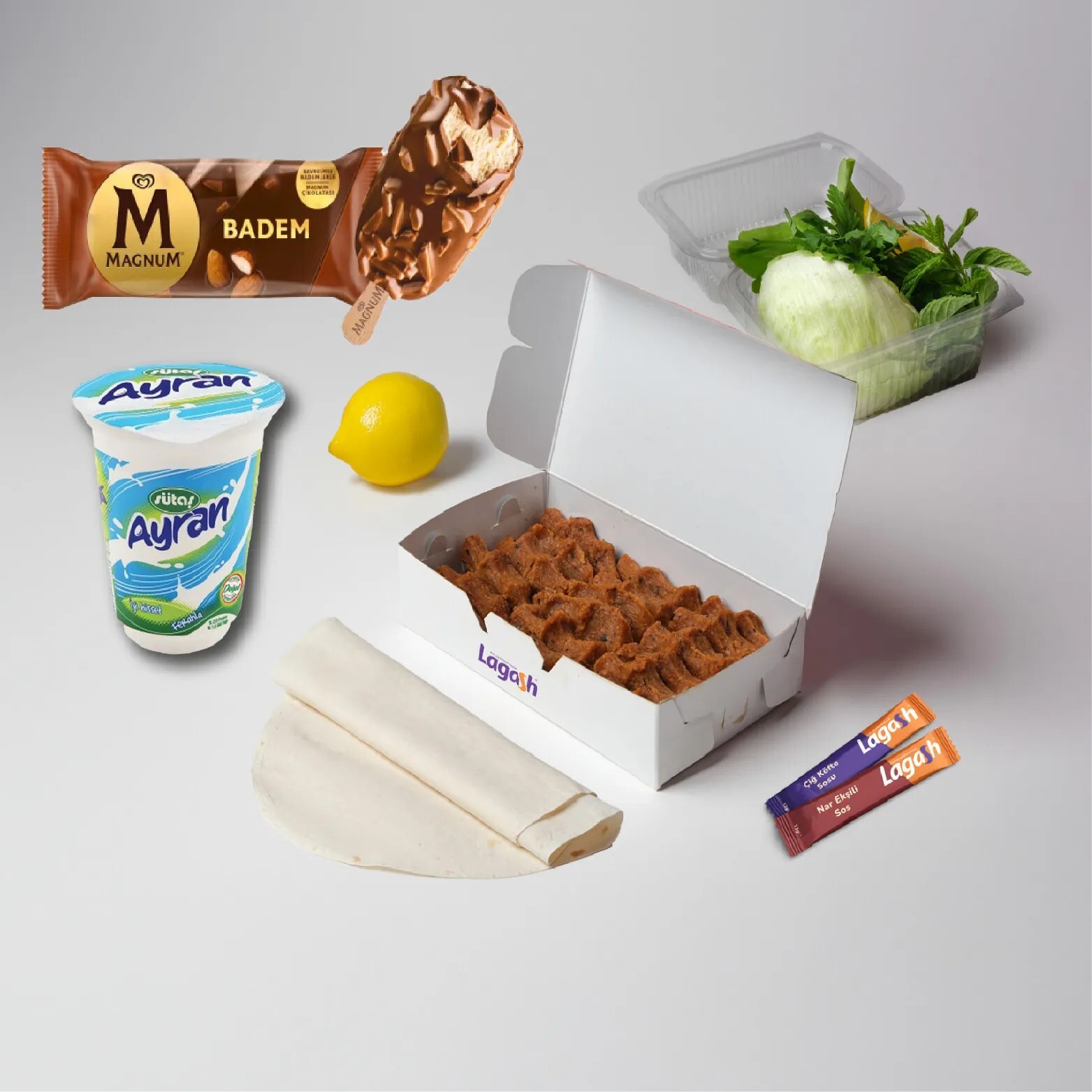 Porsiyon (200 gr.) + Magnum Mini Badem