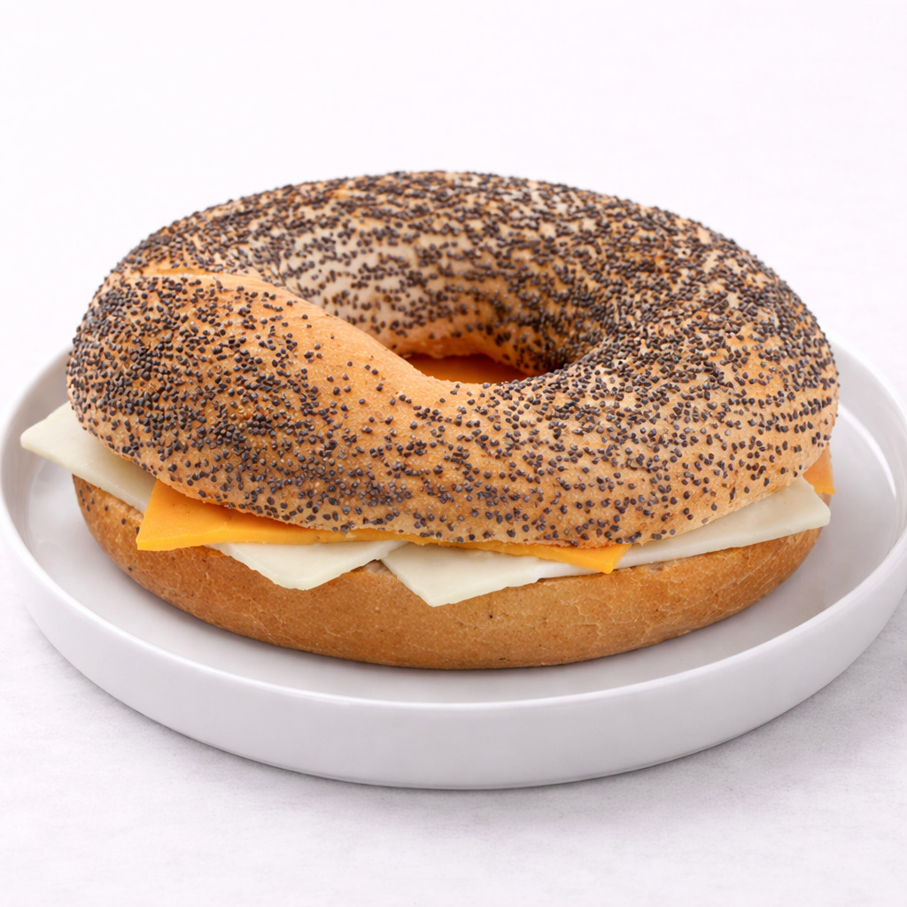 Üç Peynirli Haşhaşlı Bagel