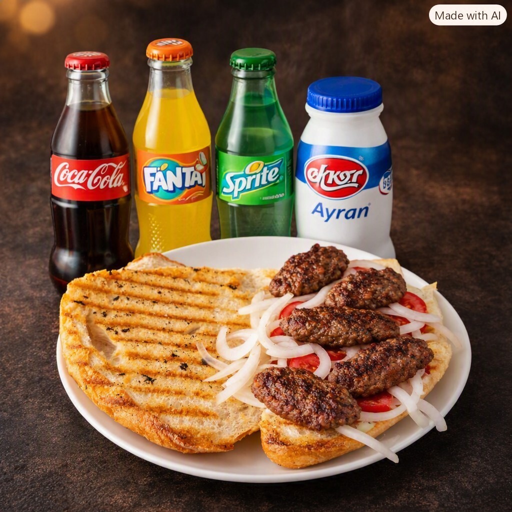 Tam Ekmek Arası Izgara Köfte, İçecek Menü