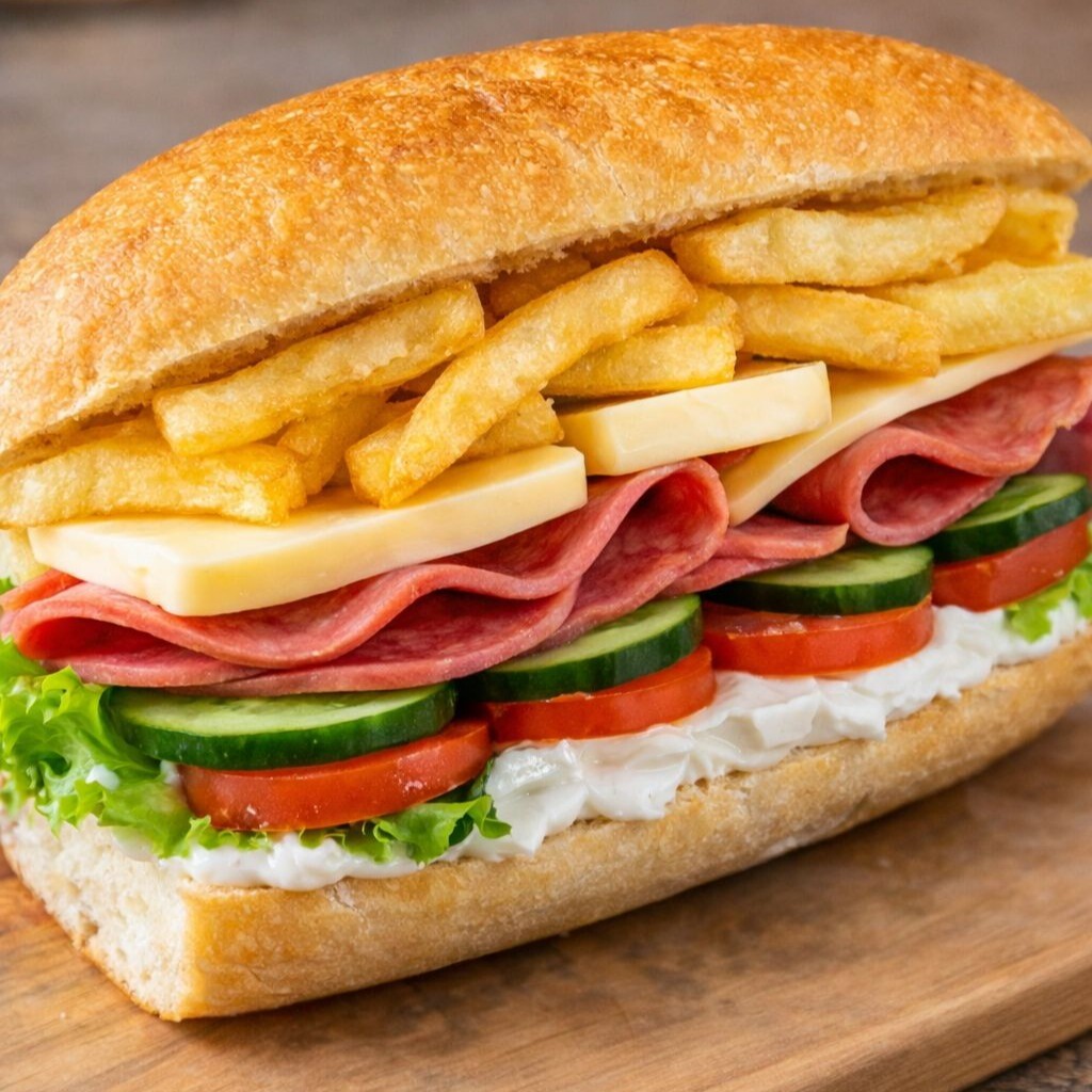 Patatesli Karışık Sandviç