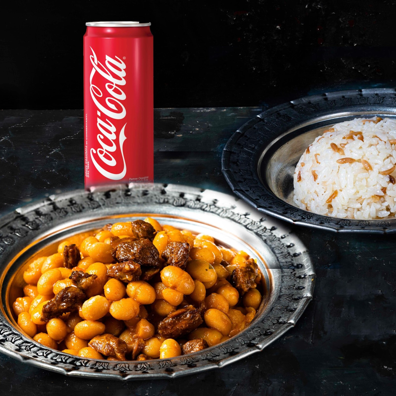 Etli Kuru Fasulye + Pilav + Coca Cola (33 cl)