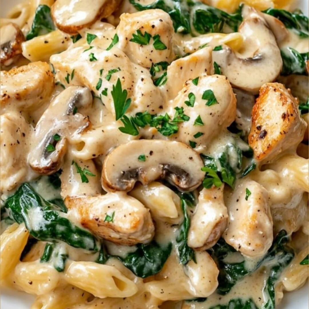 Kremalı Tavuklu Penne