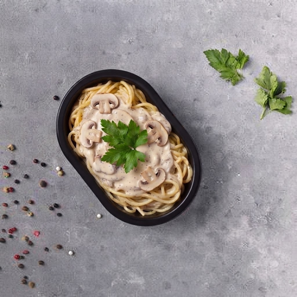Spaghetti Kremalı Mantarlı 250 Gr Porsiyon