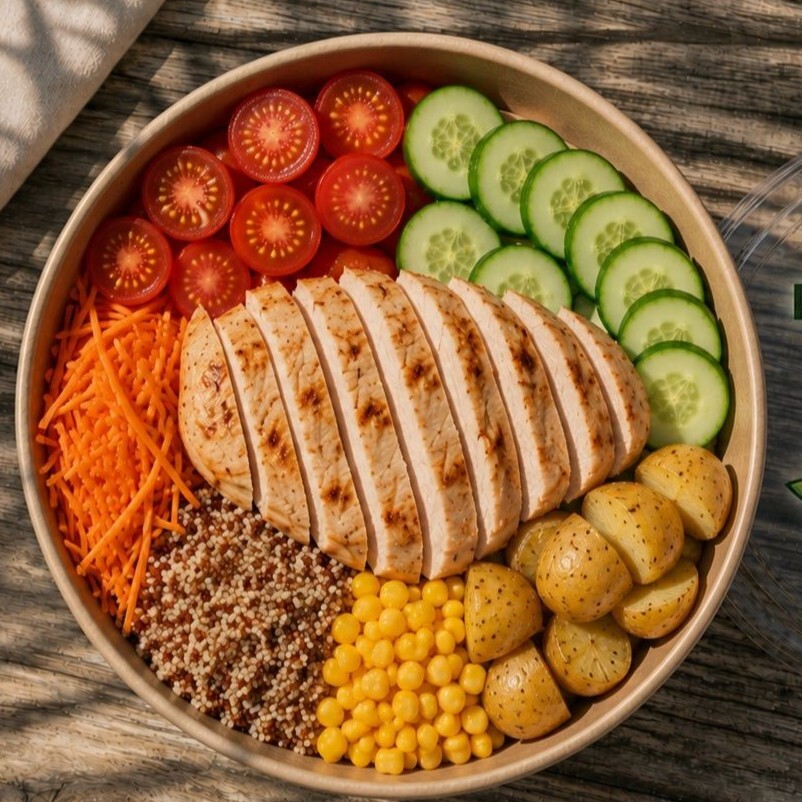 Tavuklu Kinoalı Bowl
