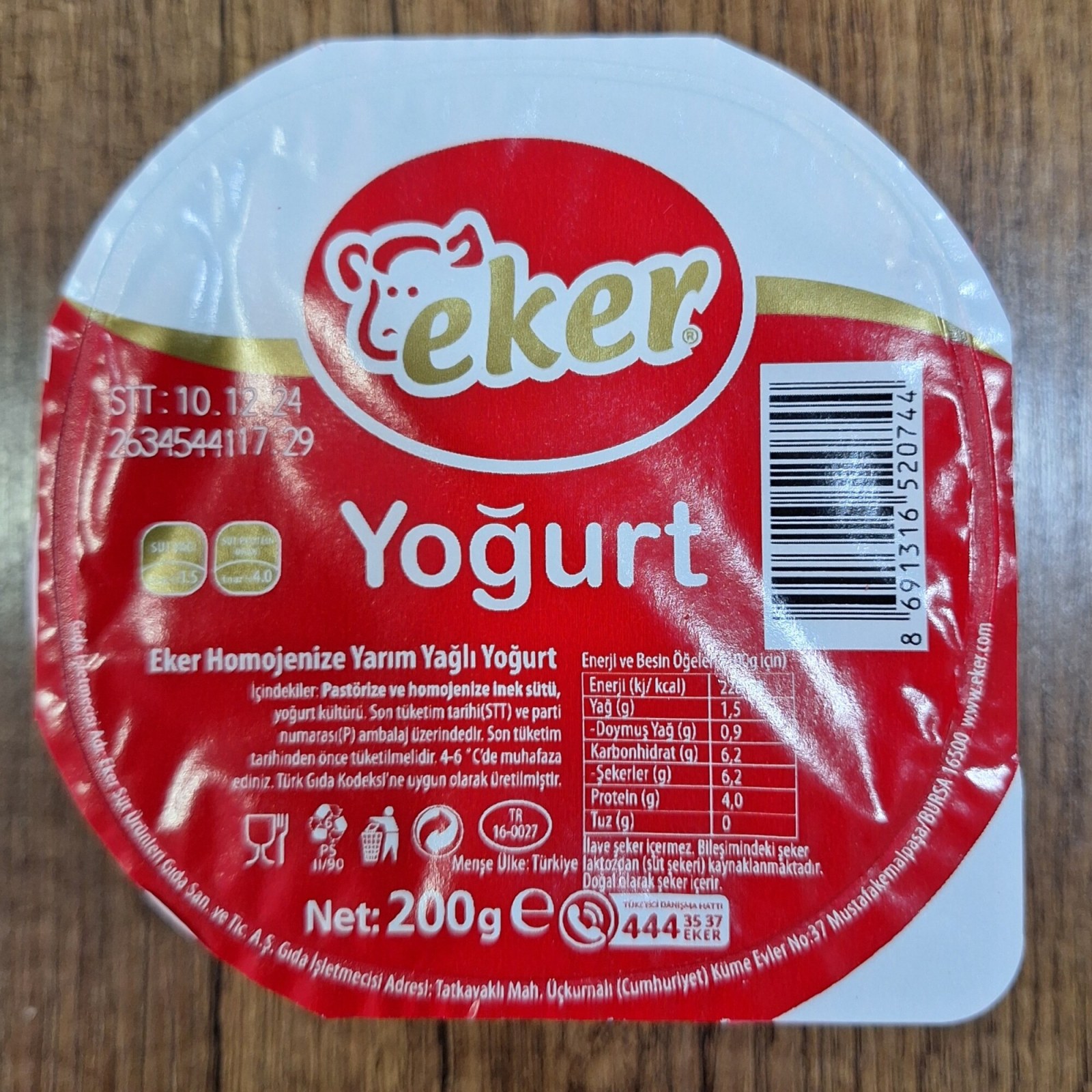 Eker Yoğurt (200 gr.)