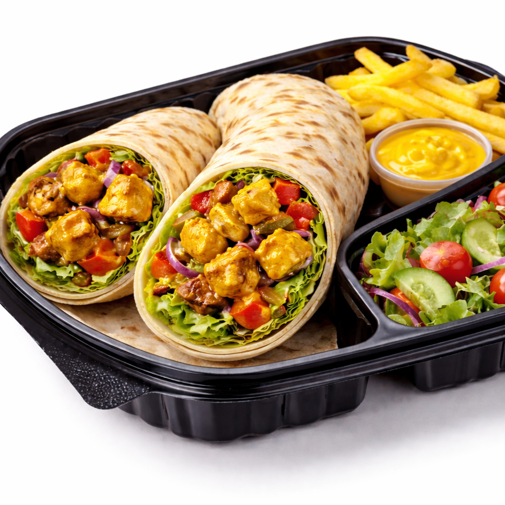 Körili Tavuklu Soteli Wrap