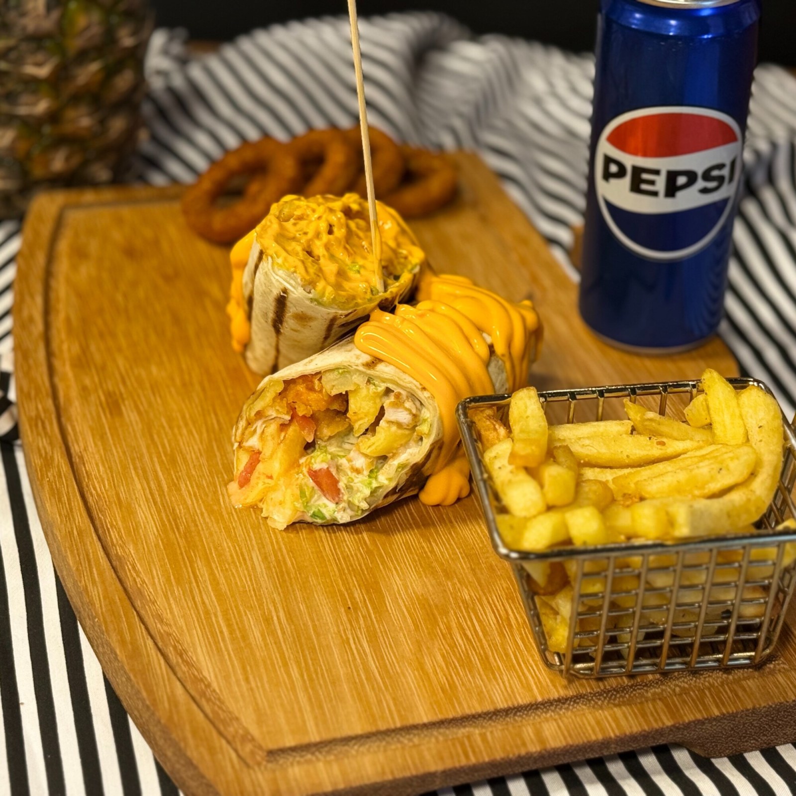 Dallas Wrap Menü