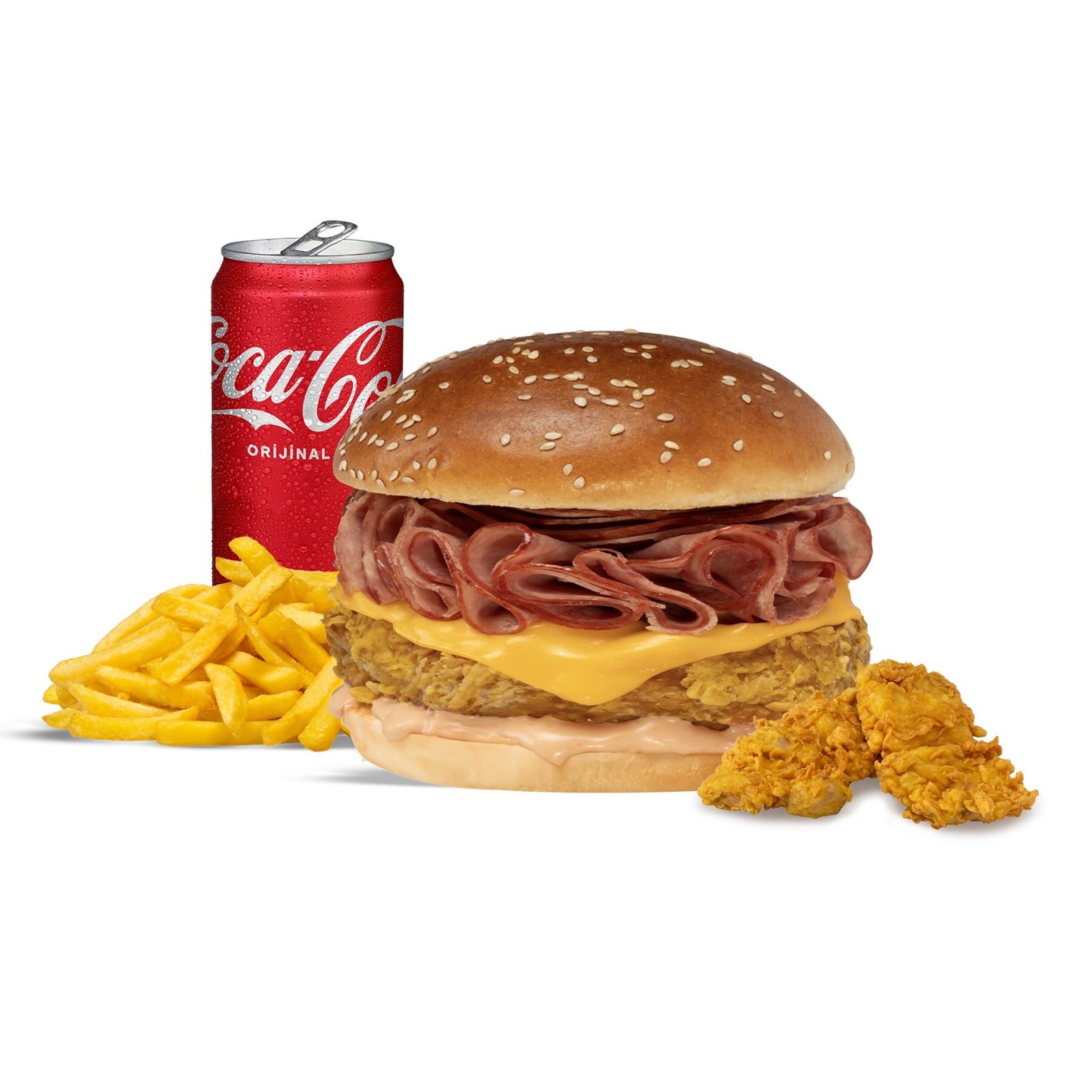Smoked Burger + 2'li Chicken Tenders Menü