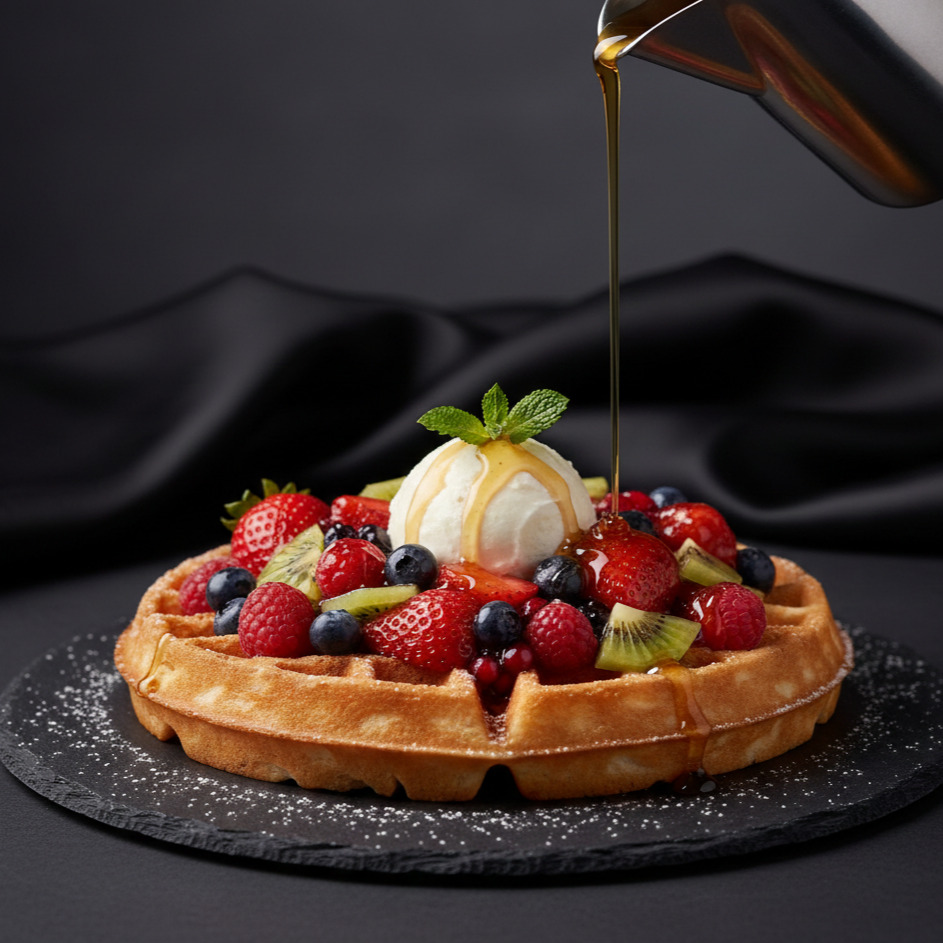 Meyveli Waffle
