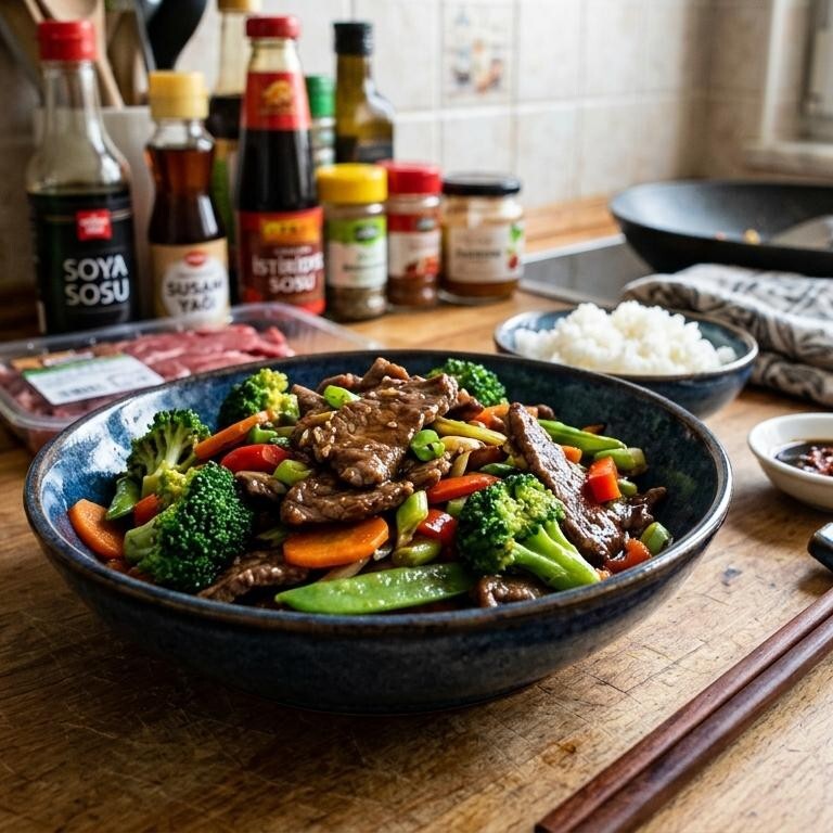 Brokolili Dana Eti / Beef With Broccoli