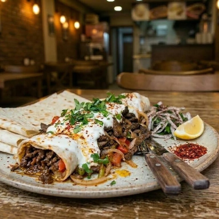 Lavaş Yoğurtlu Et Tantuni
