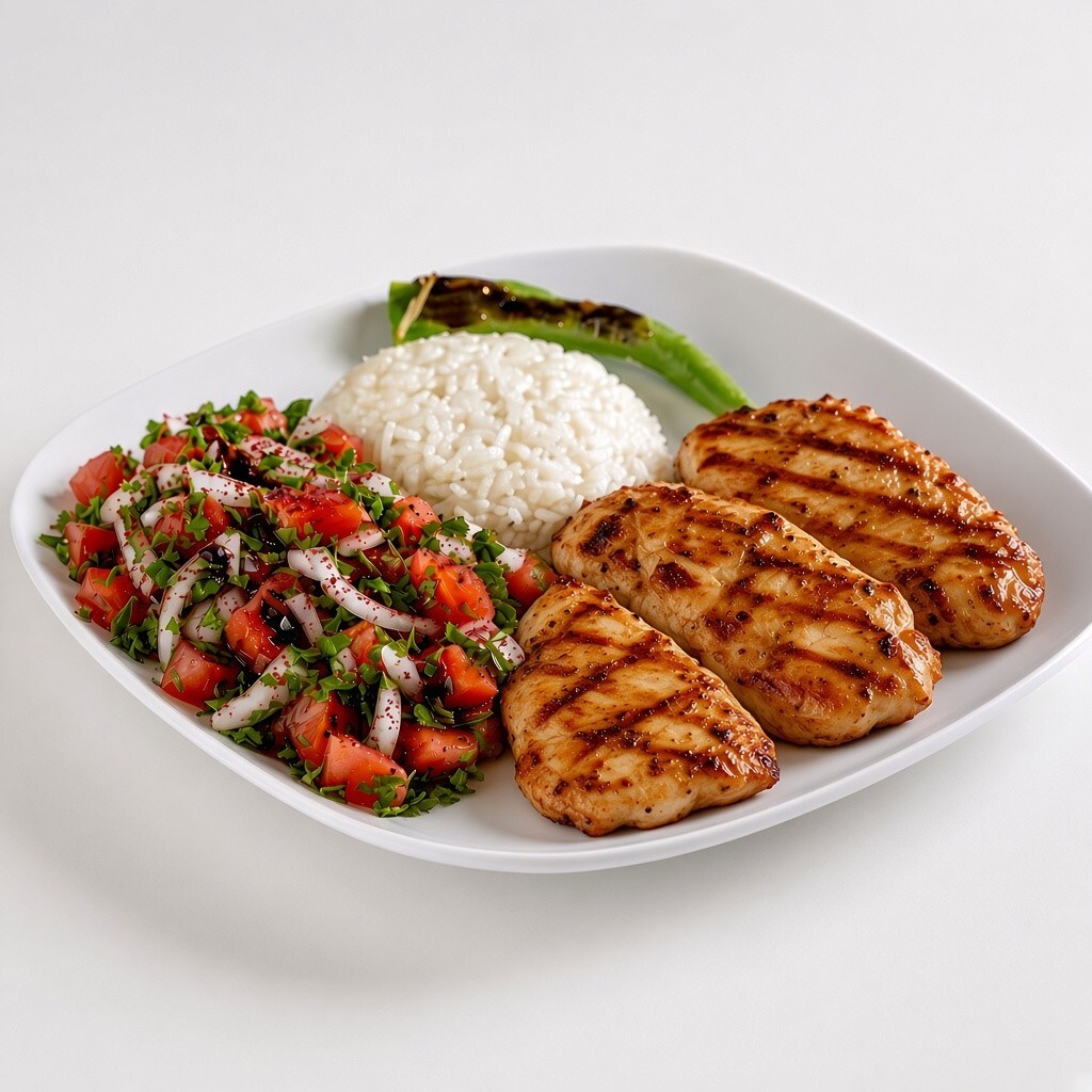 Mangal Ateşinde 500 gr Tavuk Bonfile (Sporcu Menü)
