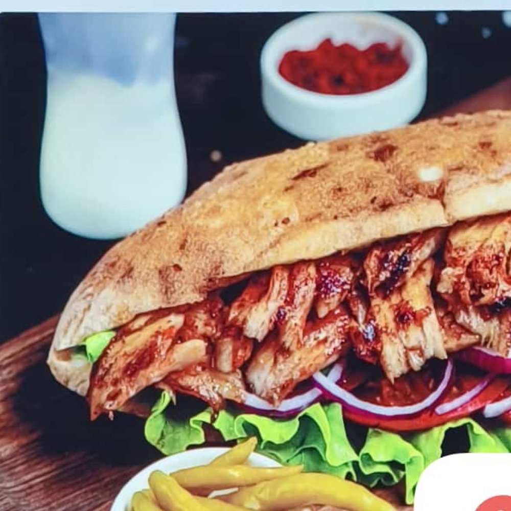 Somun Ekmeği Tam Ekmek Tavuk Döner