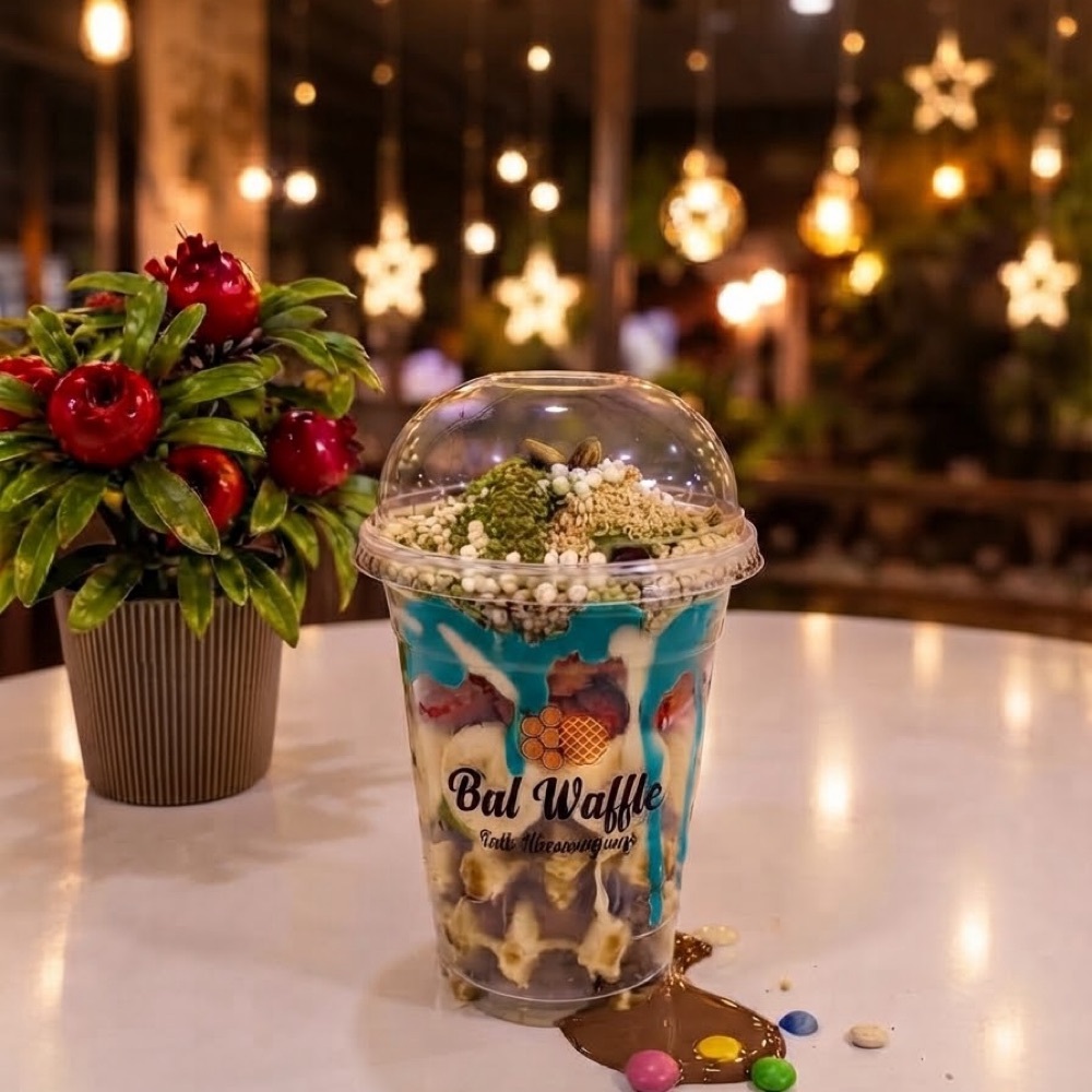 Bubble Gum Bardak Waffle