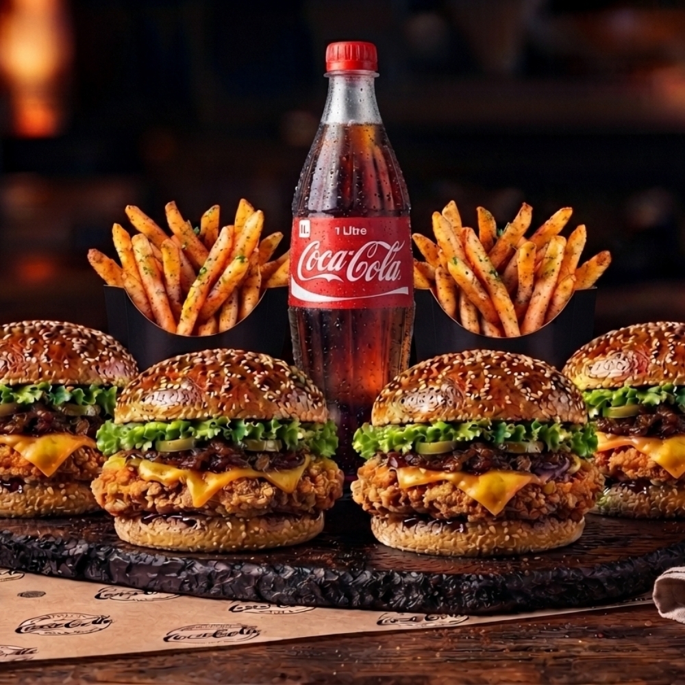 4'lü Klasik Tavuk Burger Menü