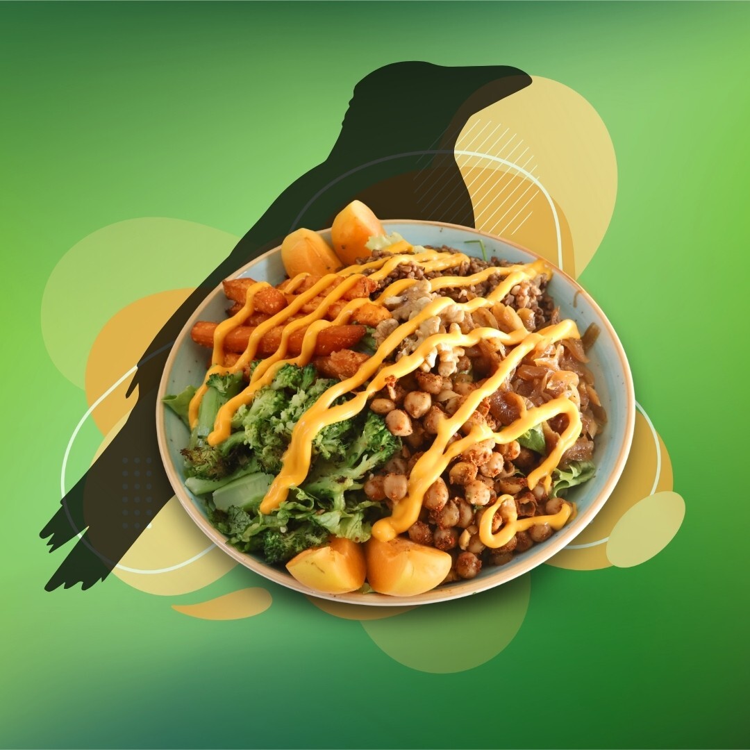 Golden Meatball Bowl