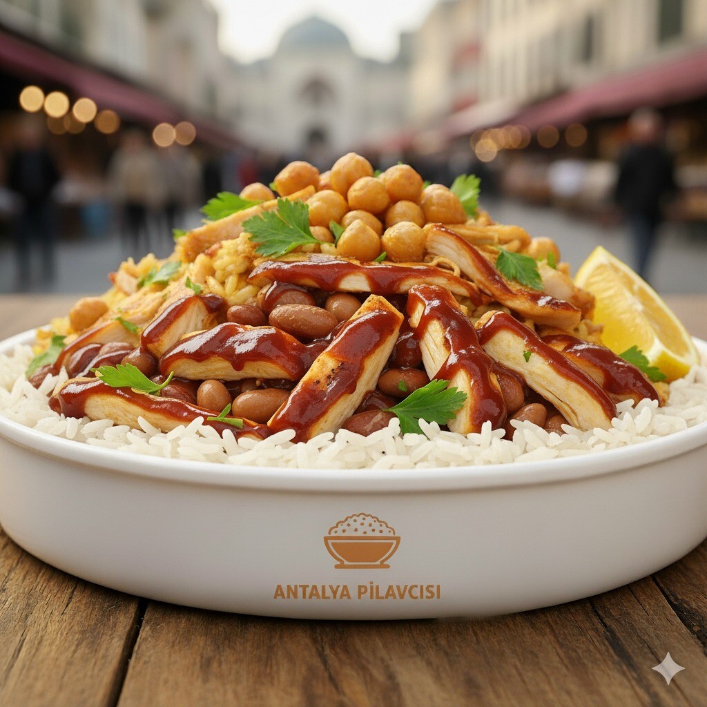 Barbekü Soslu Tavuklu Pilav