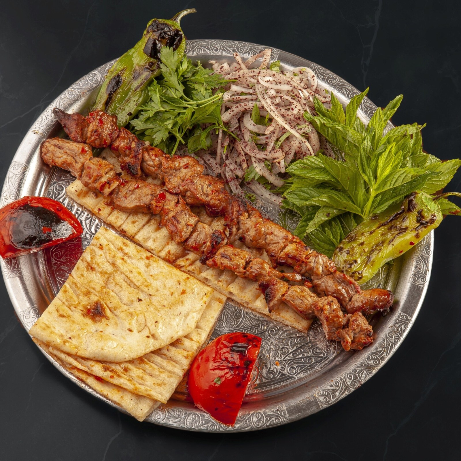 Tek Lavaşa Double Et Şiş Dürüm