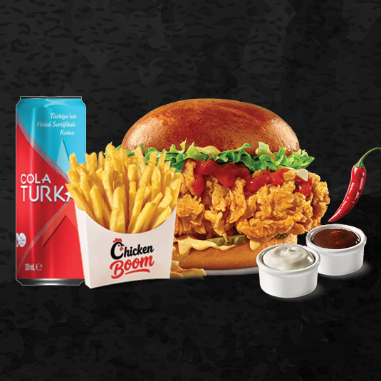 Peri Peri Chicken Boom Menü (Acı)