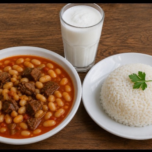 Menü Etli Kuru Fasulye & Pilav & Ayran