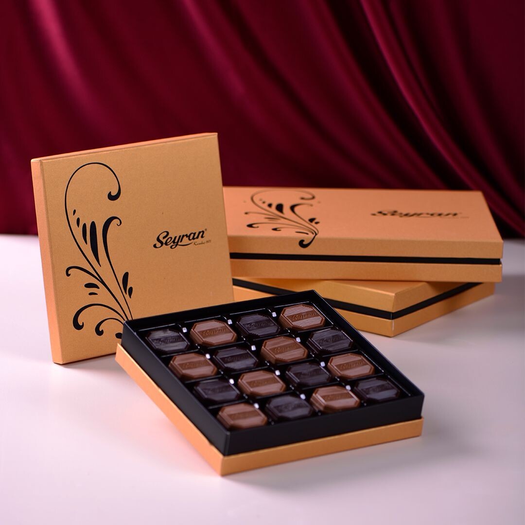 Altın Sarısı Kutu Madlen Çikolata (500Gr)