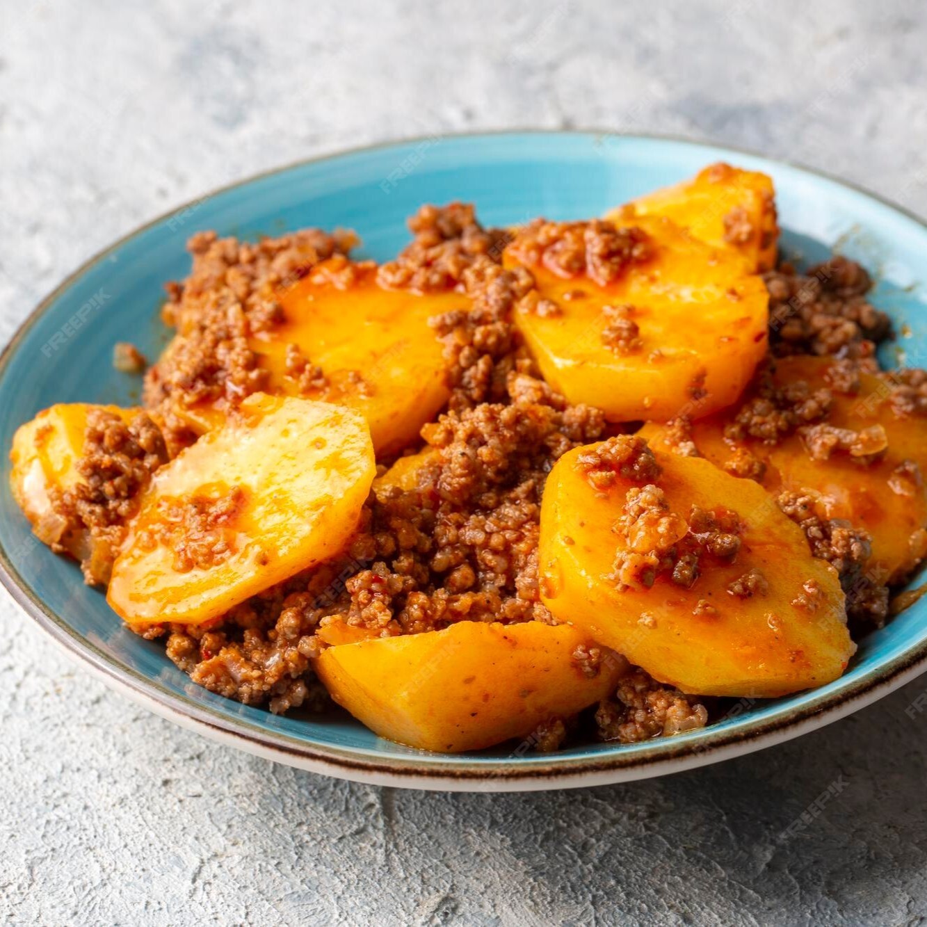 Kıymalı kaşarlı Patates Musakka