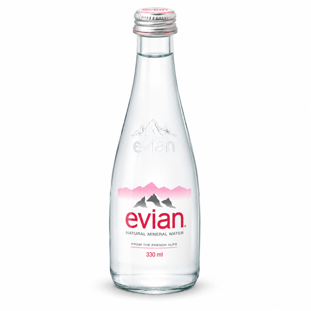 Evian Doğal Mineralli Su Cam Şişe 330 ml