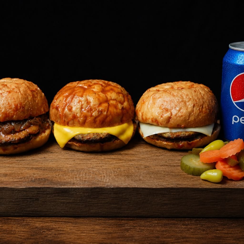 Soft Menü 1 (3 Burger +İçecek)