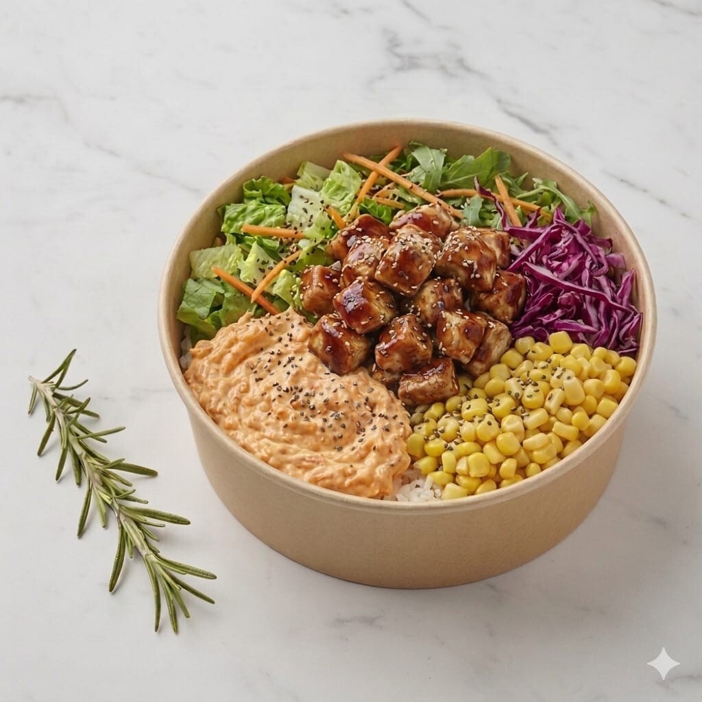 Teriyaki Tavuklu Kase