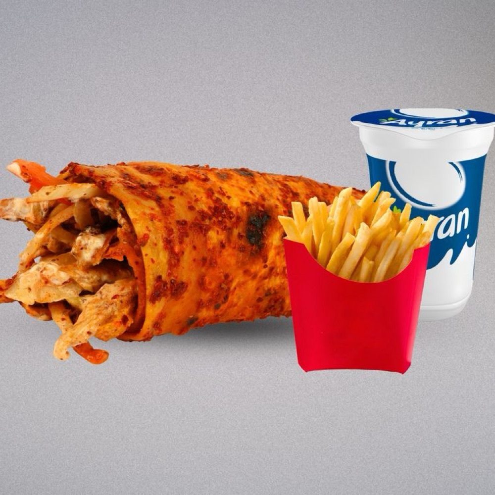 Asi Tavuk Döner Dürüm Menüsü