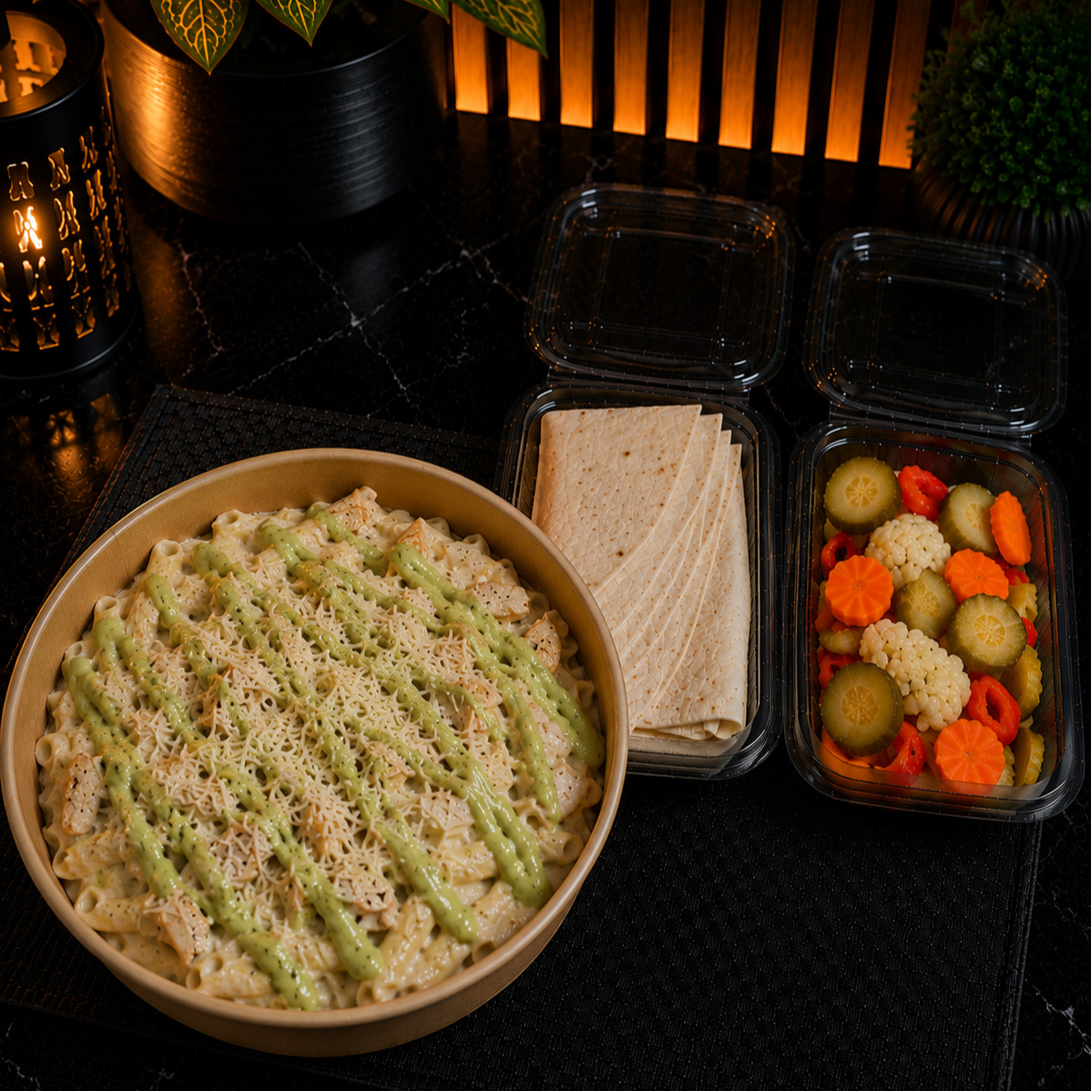 Avokado Soslu Kremalı Penne